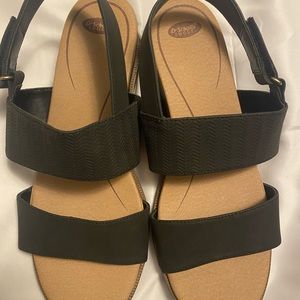 Dr Scholl’s sandals black NWOT